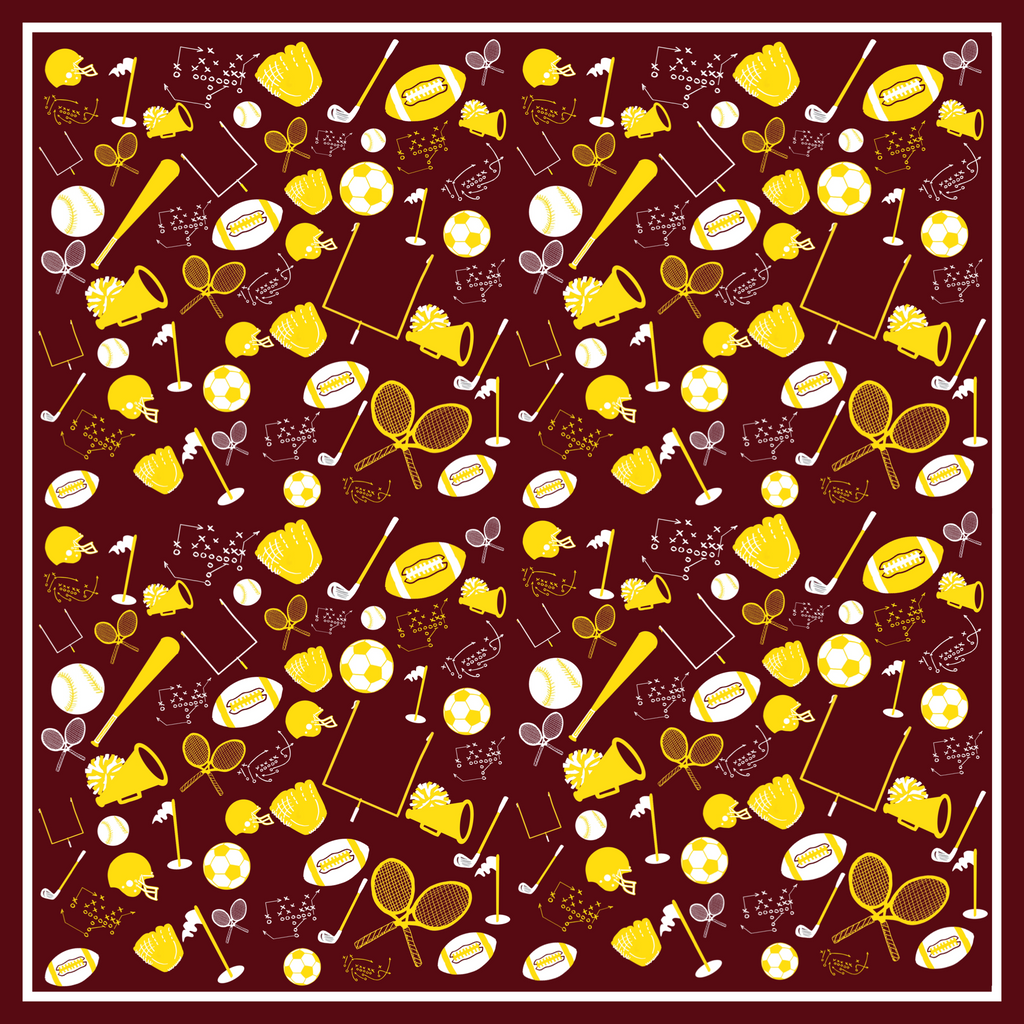 Maroon & Yellow