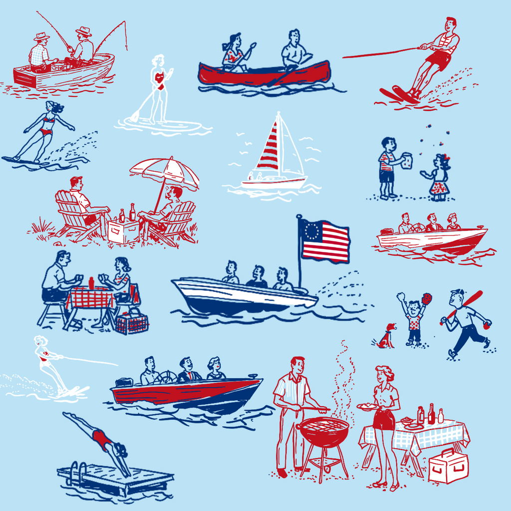 The Lake & Liberty Men’s Tie