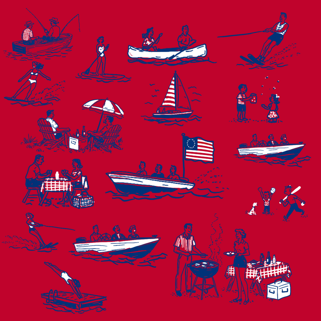 The Lake & Liberty Men’s Tie